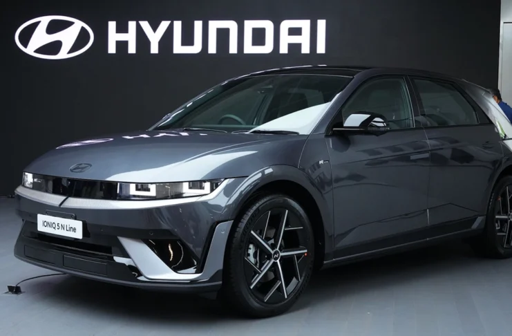 ถยนต์ไฟฟ้า The new 2026 IONIQ 5 N Line รุ่นประกอบไทย สีขาวดีไซน์สปอร์ต